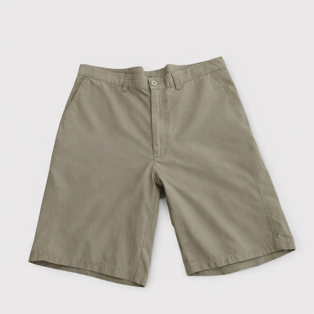 Patagonia Men's Vintage Y2K Khaki Shorts Classic Flat Front Hiking Style